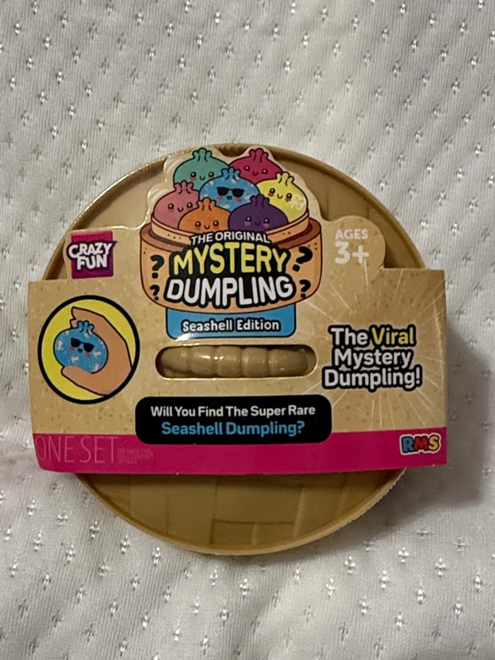 Mystery Dumpling Seashell Edition Kids Toy - Tan & Pink